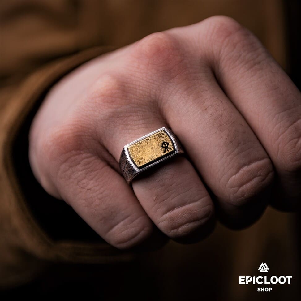 925 Silver Magical Rune Nordic Ring