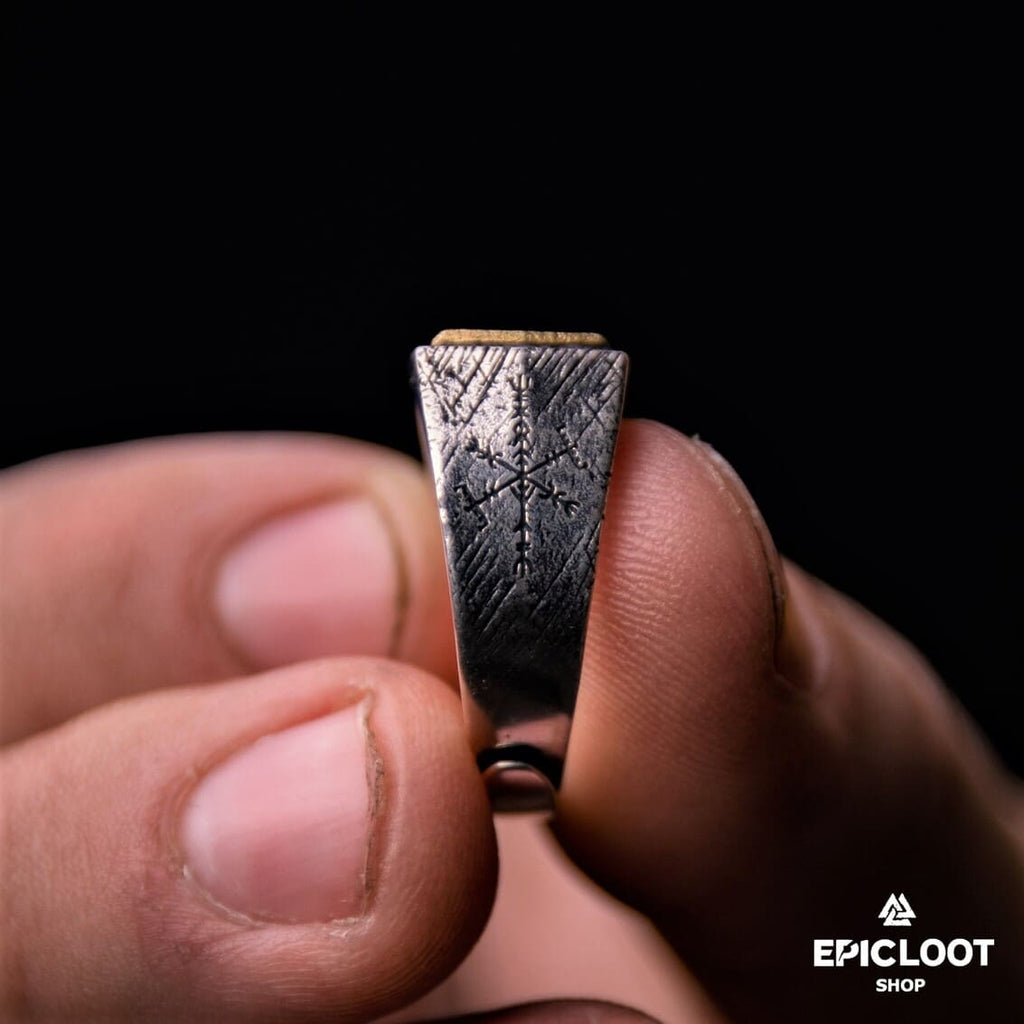 925 Silver Magical Rune Nordic Ring