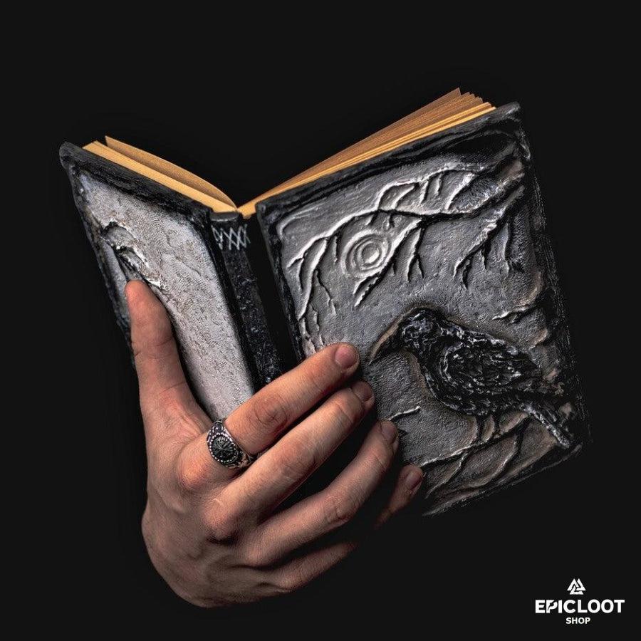 3D Raven Journal Book - Hand Painted