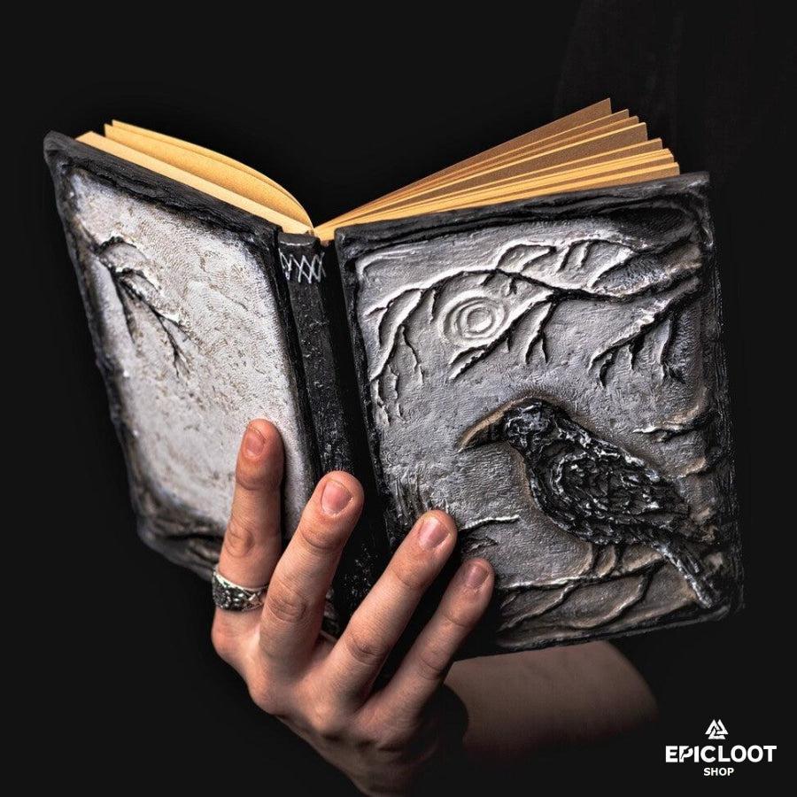 3D Raven Journal Book - Hand Painted