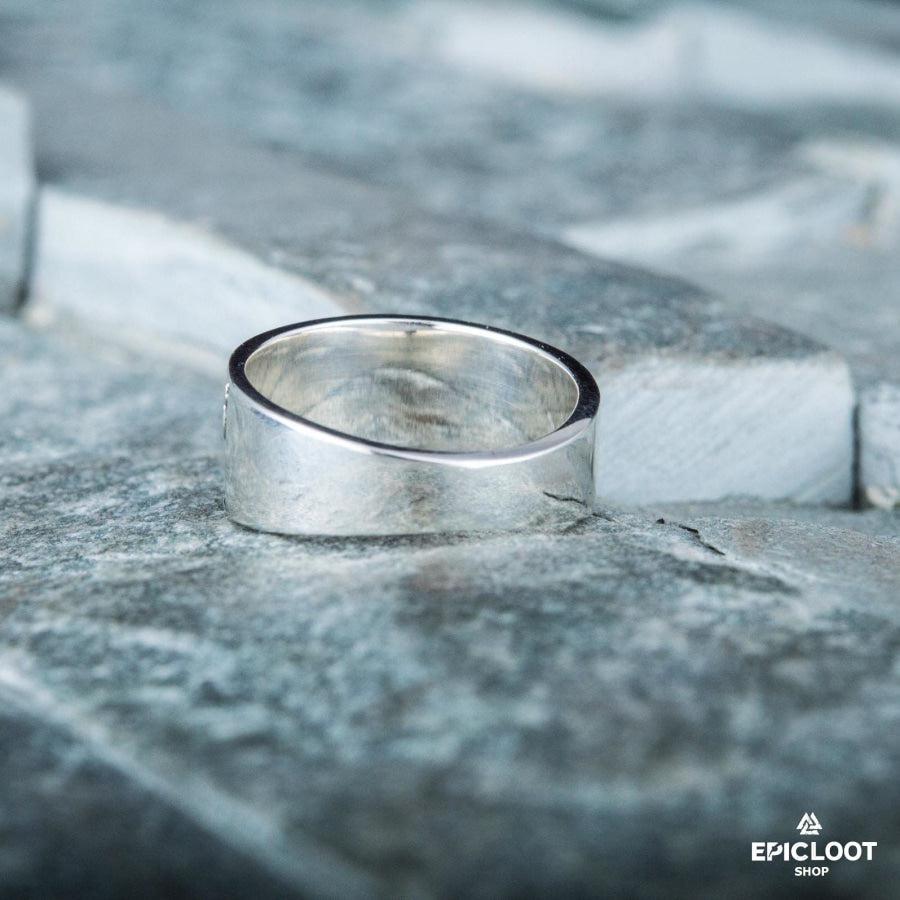 925 silver Drakkar Longship Ring