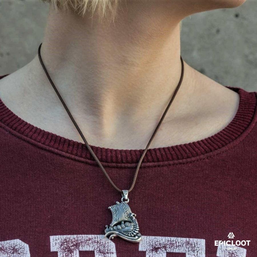 925 Silver Drakkar Pendant