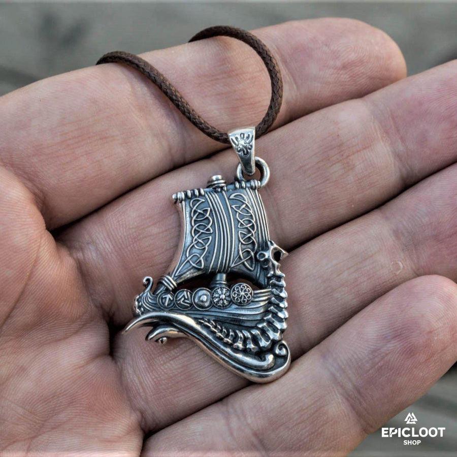 925 Silver Drakkar Pendant