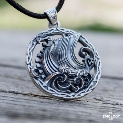 925 Silver Drakkar Pendant