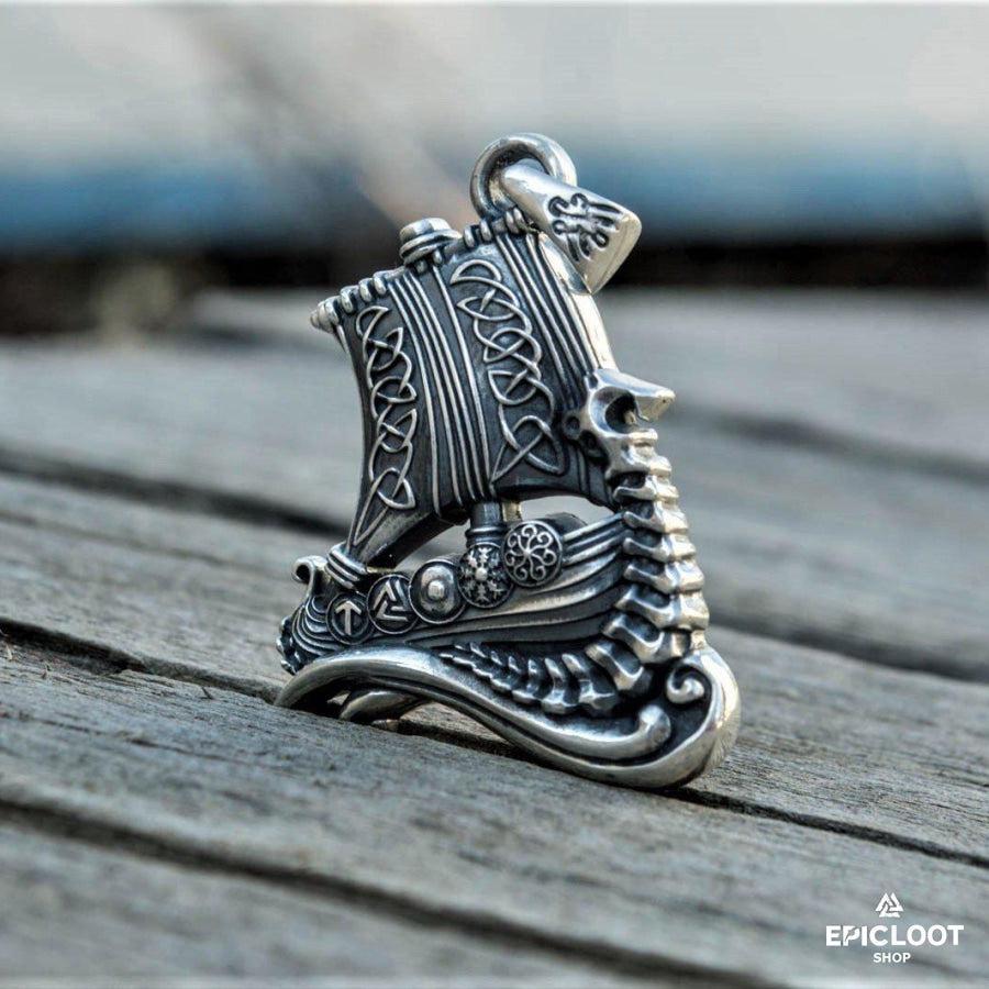 925 Silver Drakkar Pendant