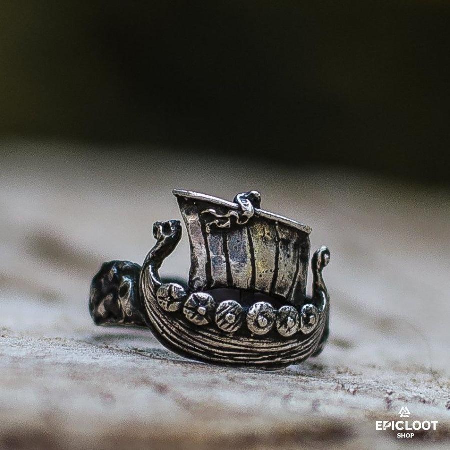 925 silver Drakkar Ring