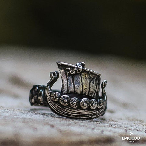 925 silver Drakkar Ring
