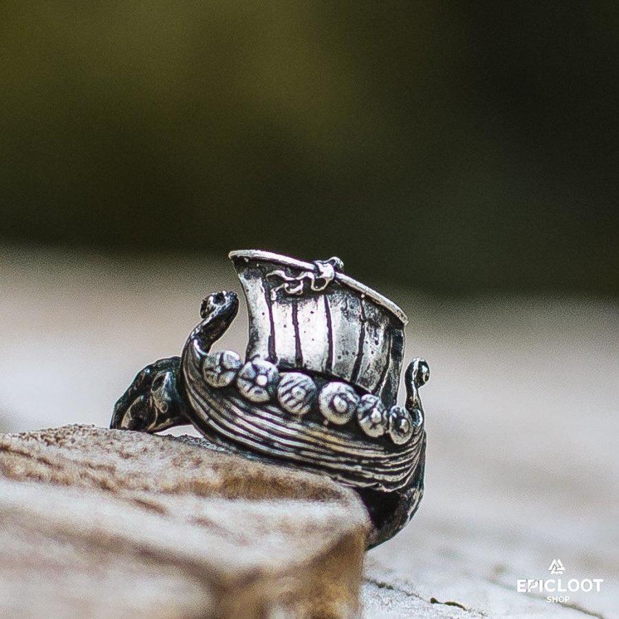 925 silver Drakkar Ring