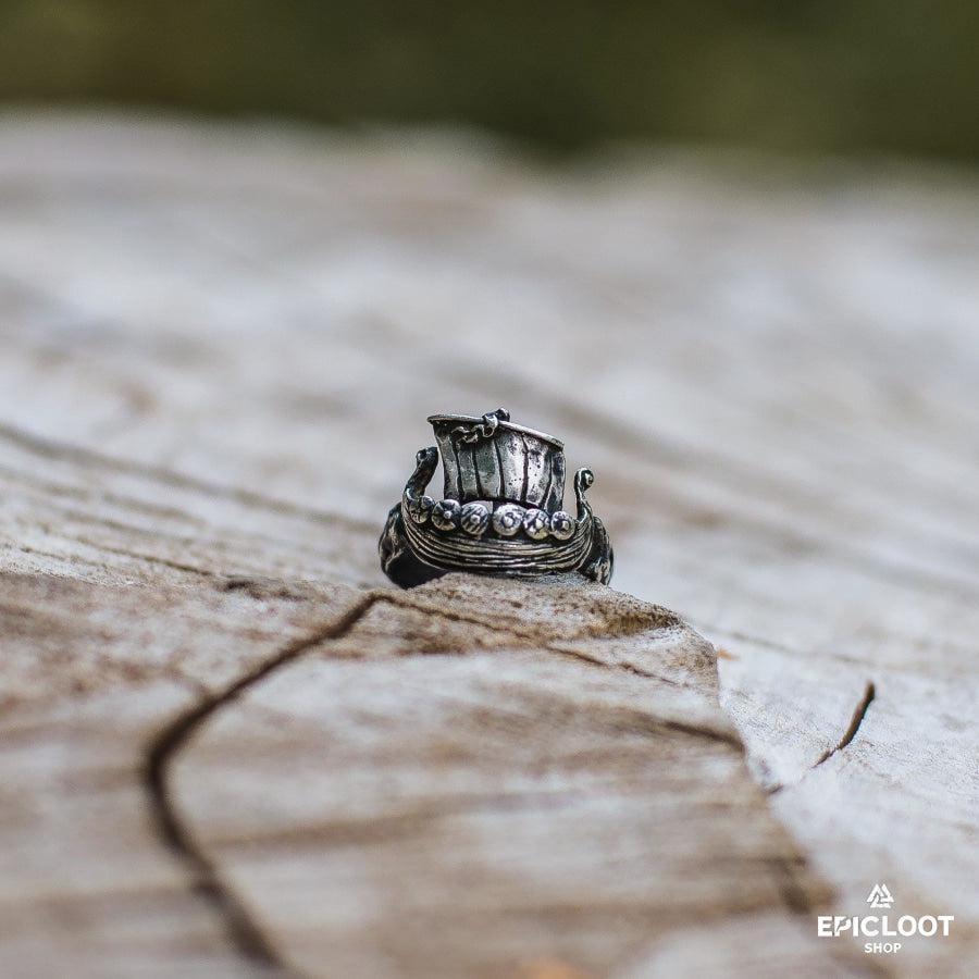 925 silver Drakkar Ring