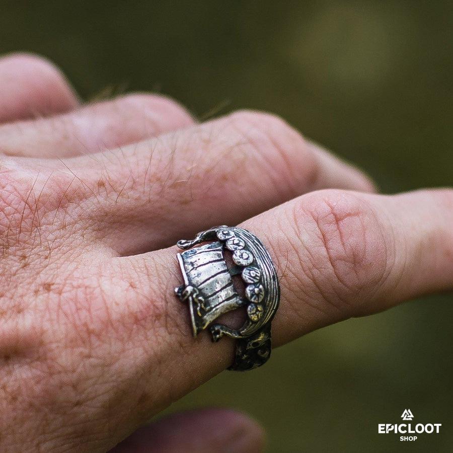 925 silver Drakkar Ring