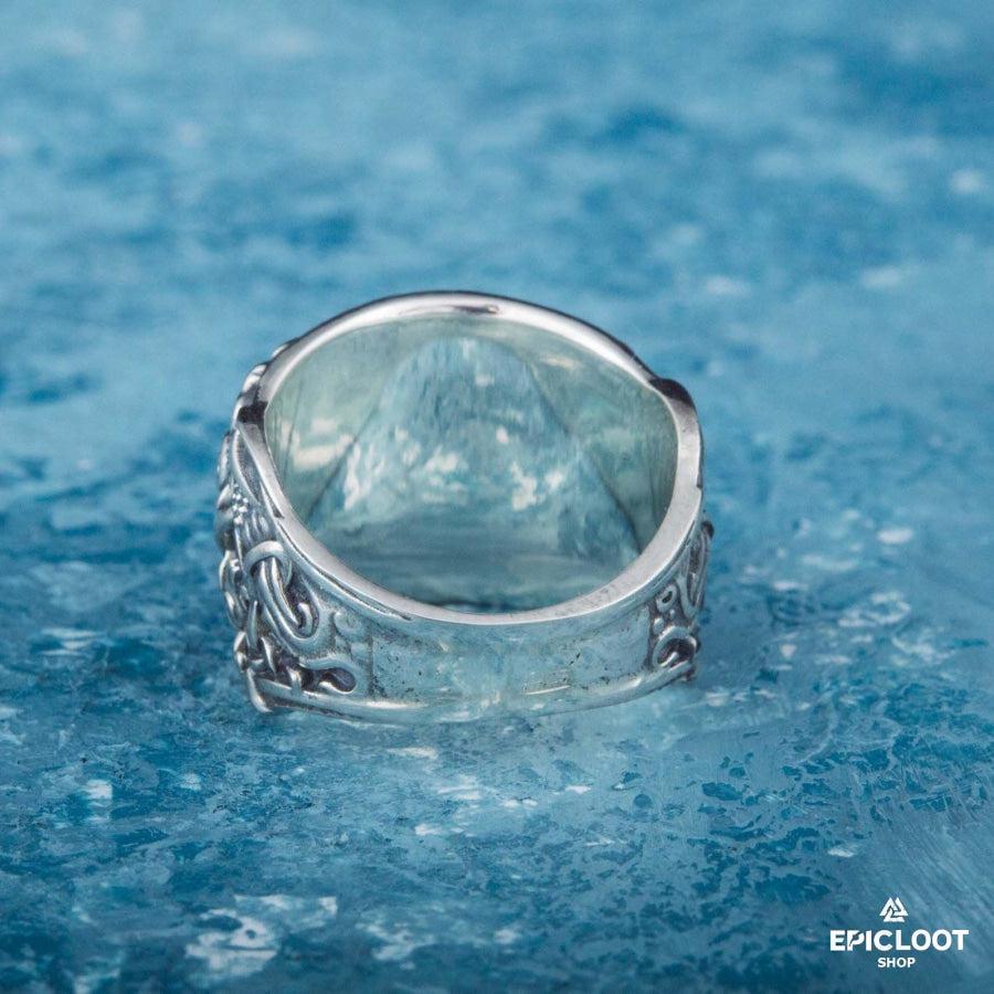 925 silver Drakkar Symbol Ring Urnes Style