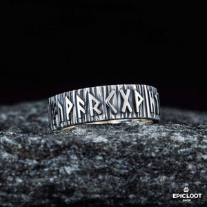 925 silver Elder Futhark Runes Ring
