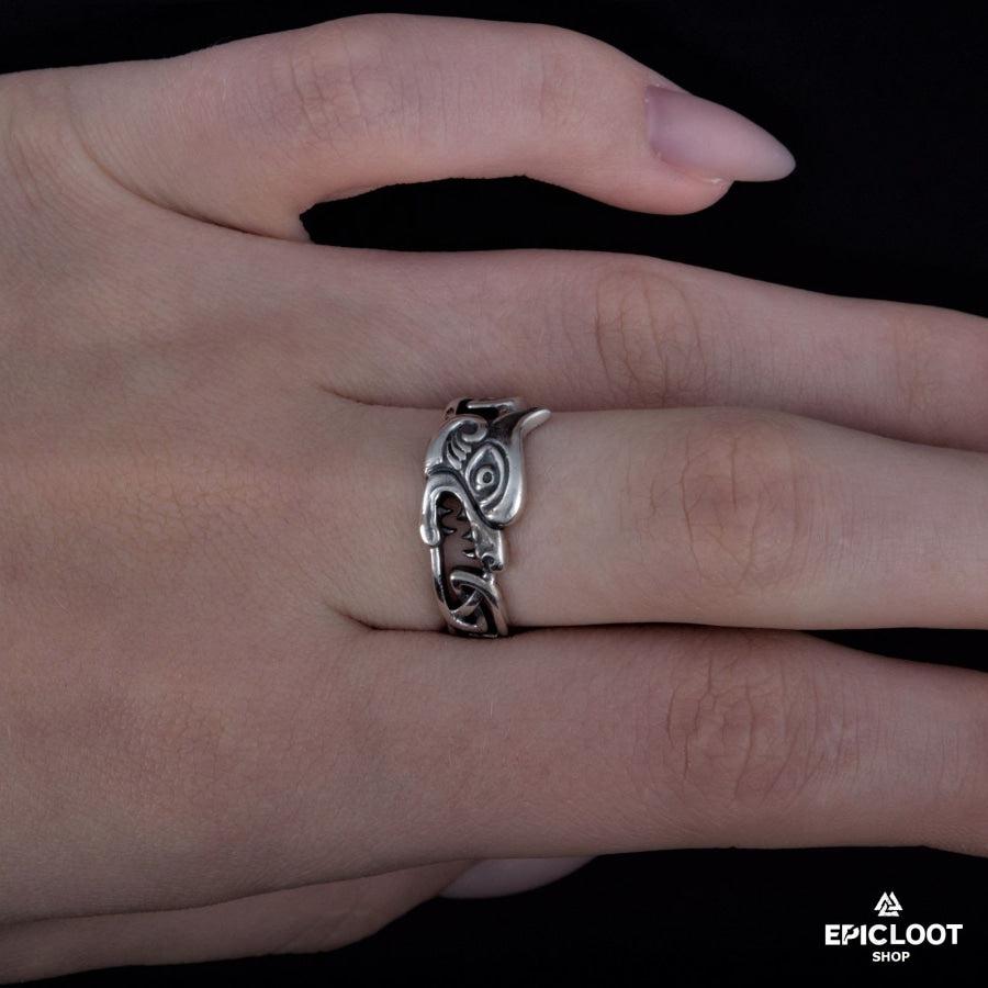 925 silver Fenrir Ring