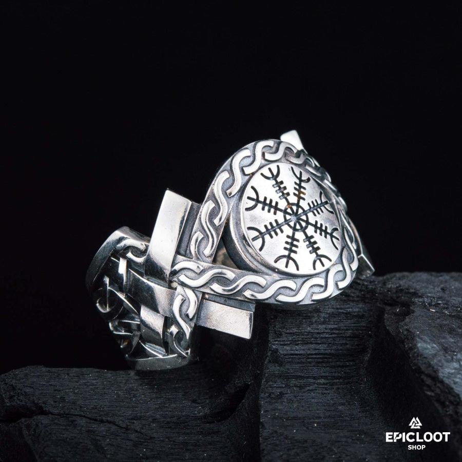 925 silver Helm of Awe Symbol Norse Style
