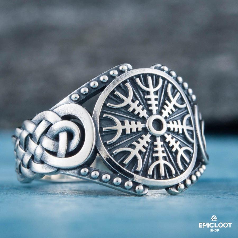 925 silver Helm of Awe Symbol Viking Style