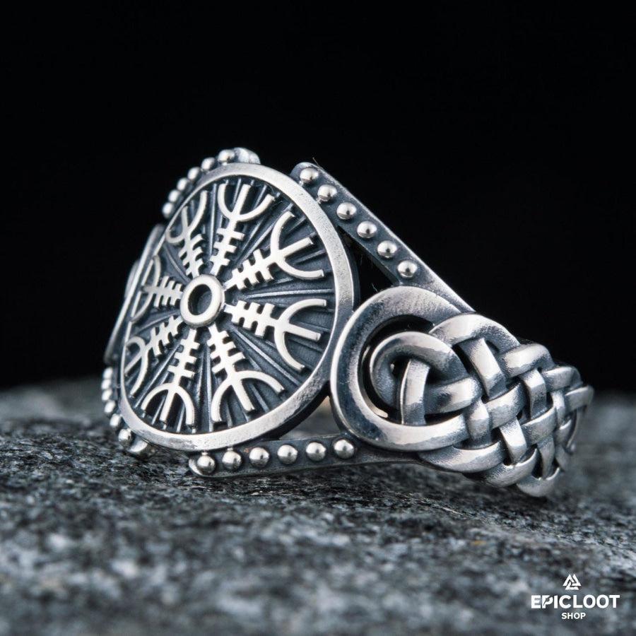 925 silver Helm of Awe Symbol Viking Style