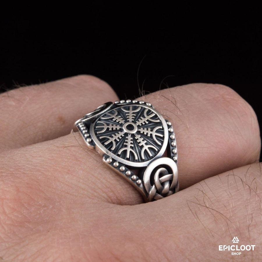 925 silver Helm of Awe Symbol Viking Style