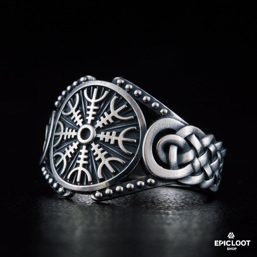 925 silver Helm of Awe Symbol Viking Style