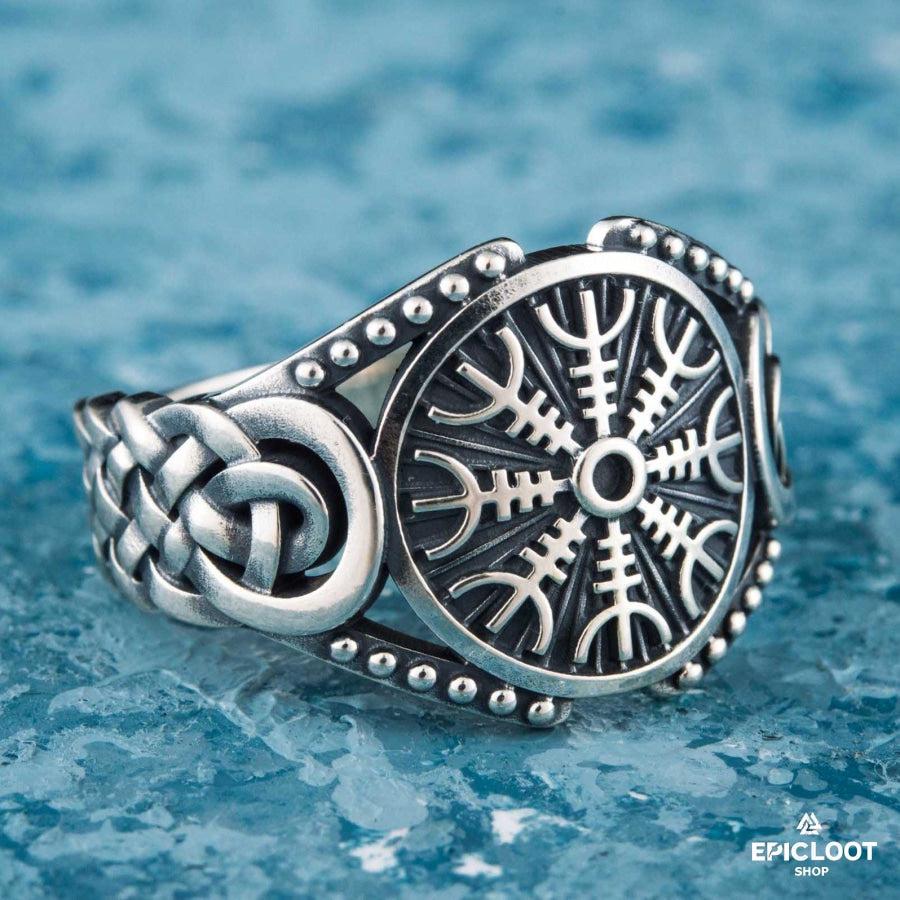 925 silver Helm of Awe Symbol Viking Style