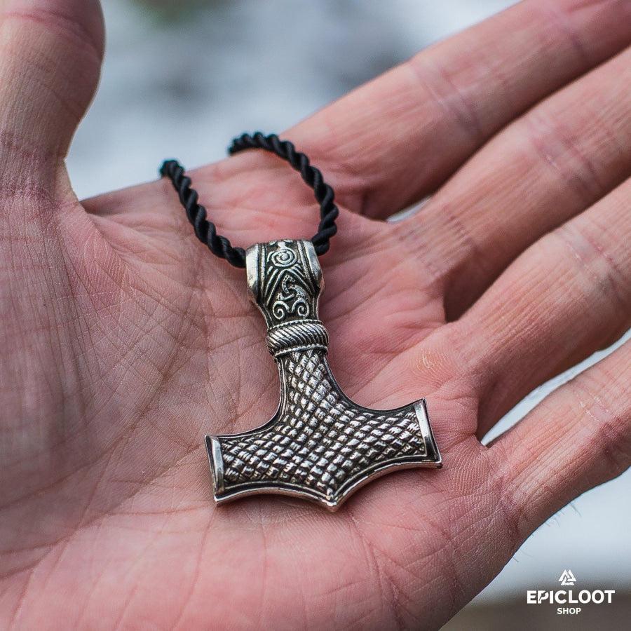 925 Silver Huge Thor's Hammer Pendant