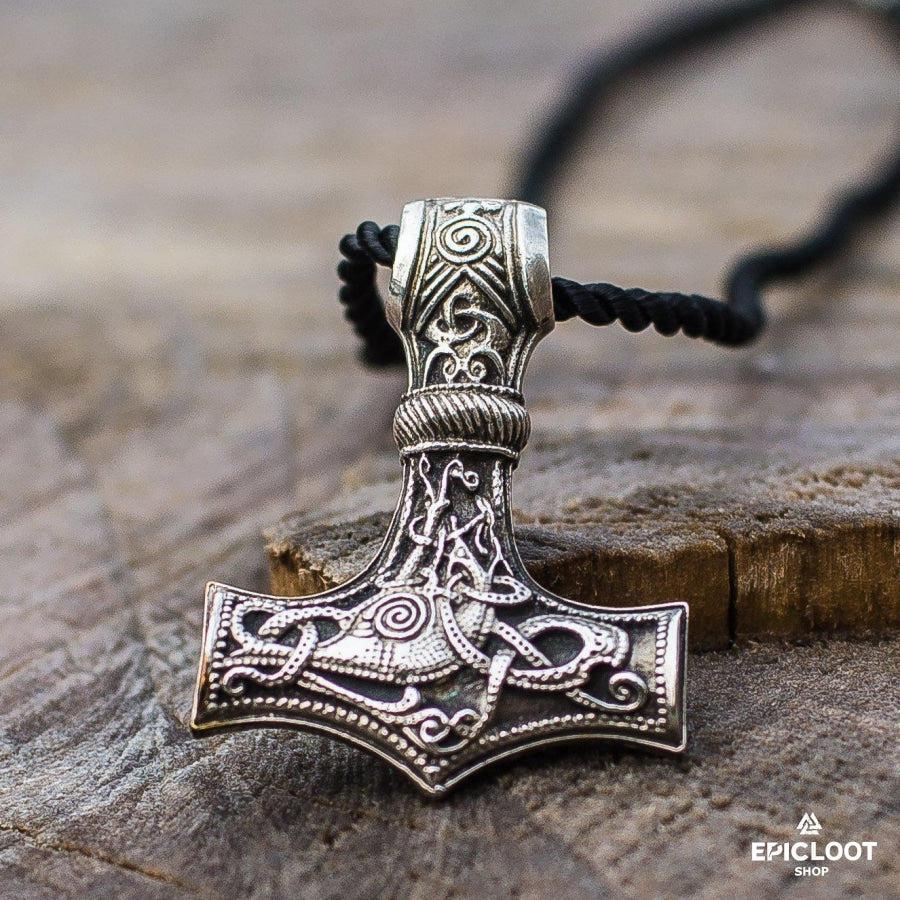 925 Silver Huge Thor's Hammer Pendant