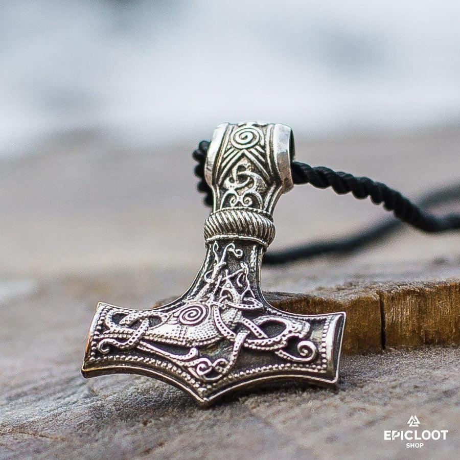 925 Silver Huge Thor's Hammer Pendant
