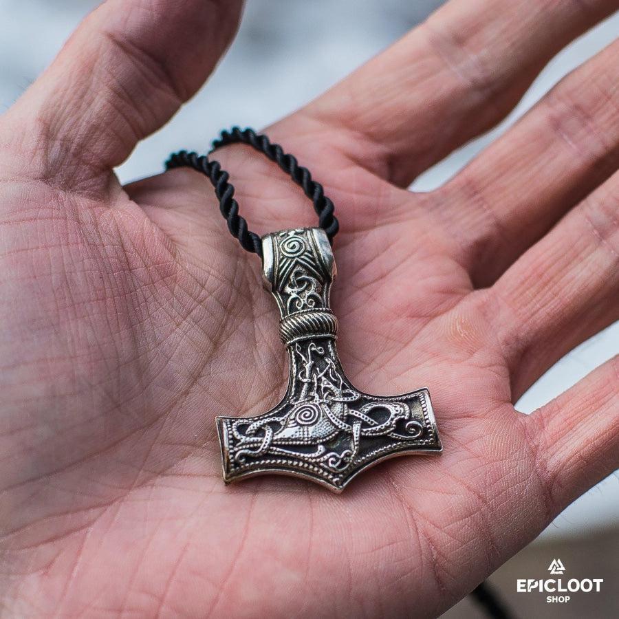 925 Silver Huge Thor's Hammer Pendant