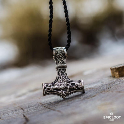 925 Silver Huge Thor's Hammer Pendant