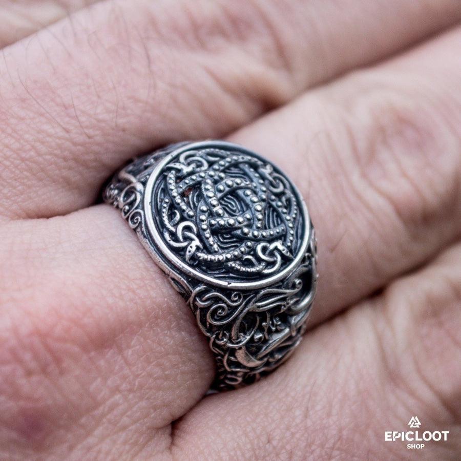 925 silver Jormungandr Symbol Urnes Style