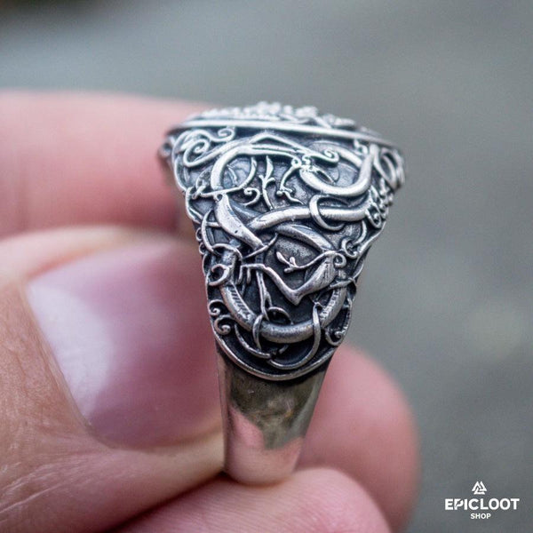 Jormungandr Viking Ring - Mythical Power with Symbolism and