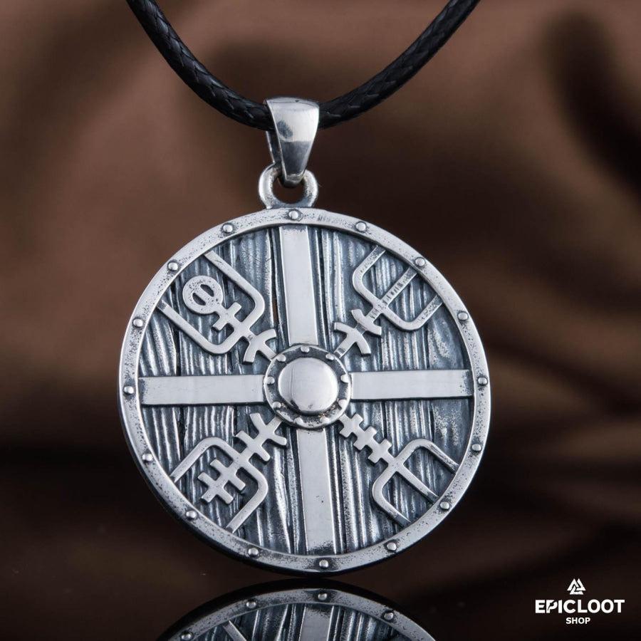 925 Silver Lagertha's Shield Pendant