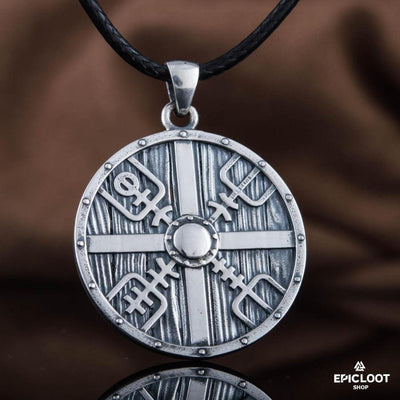 Ciondolo a Scudo di Lagertha in Argento 925