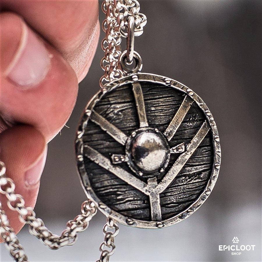 925 Silver Lagertha's Shield Pendant