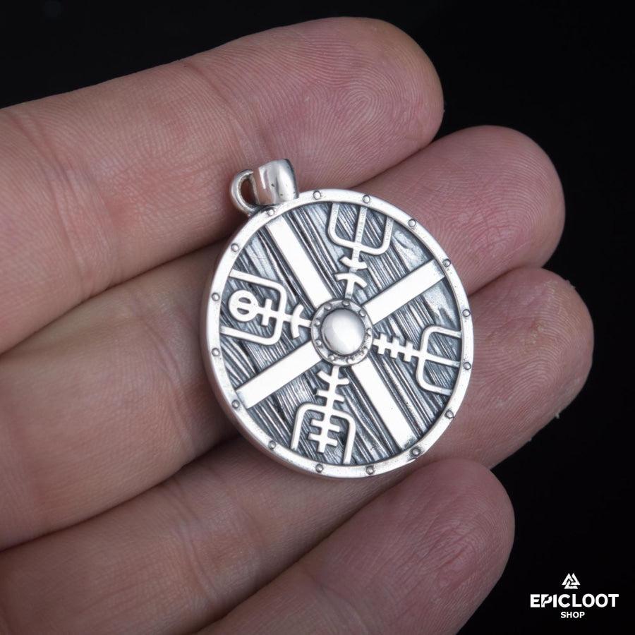 925 Silver Lagertha's Shield Pendant