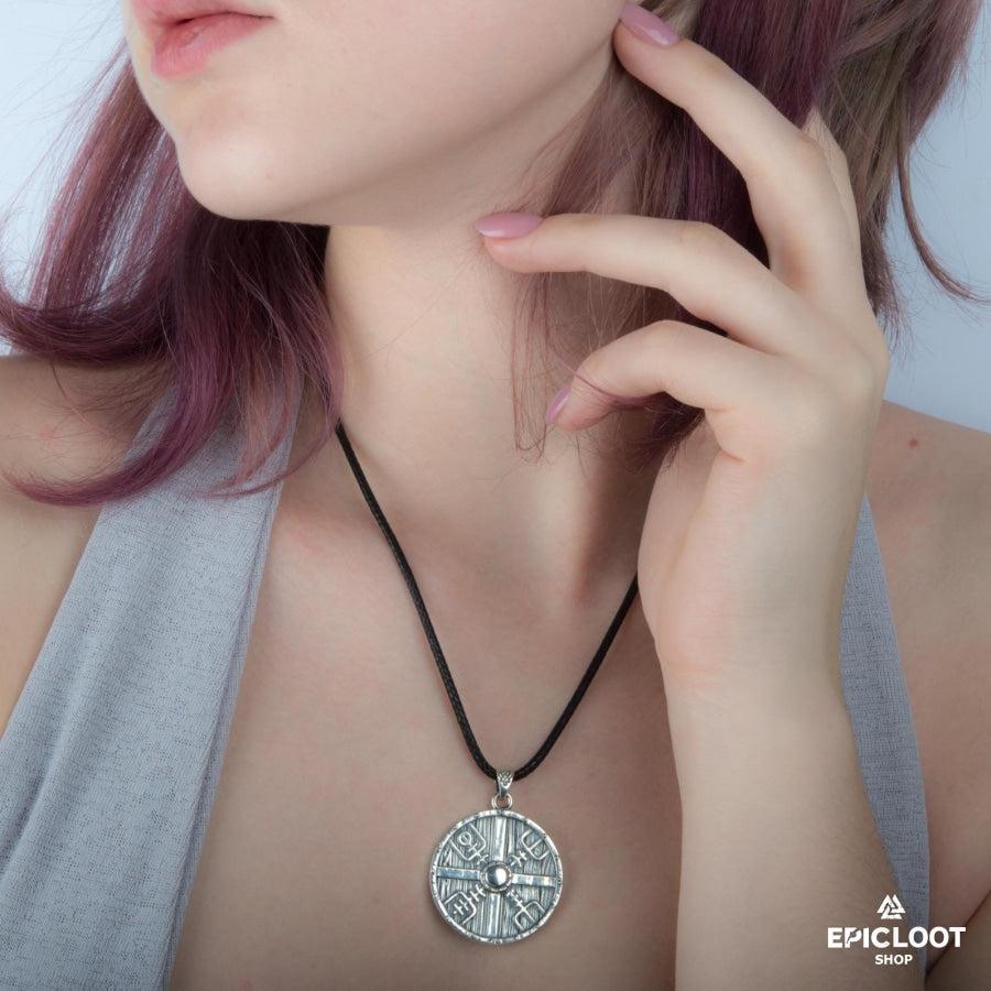 925 Silver Lagertha's Shield Pendant
