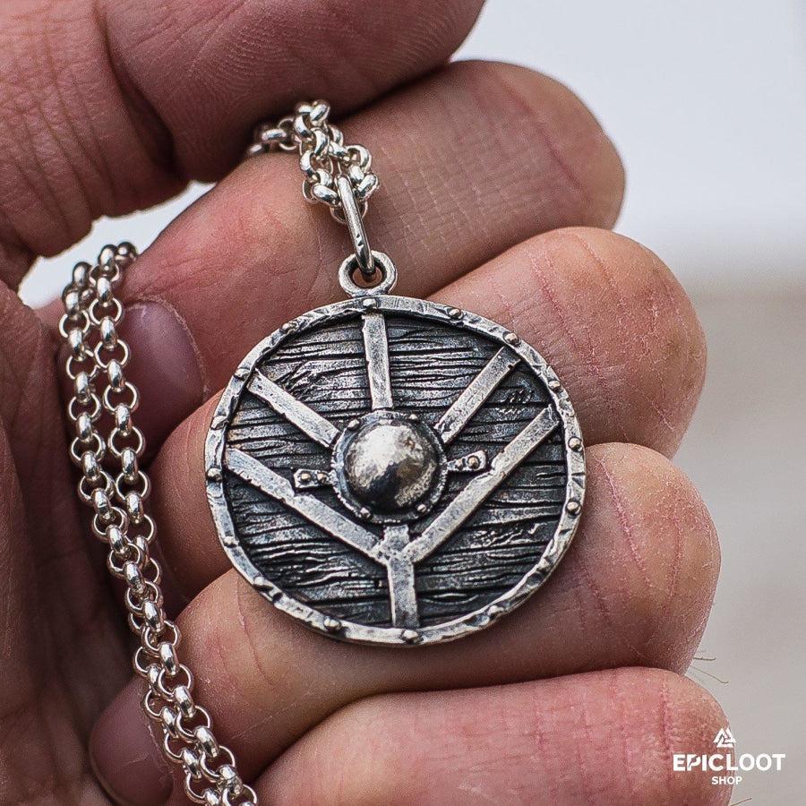 925 Silver Lagertha's Shield Pendant