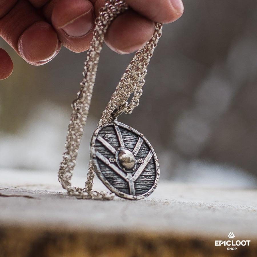 925 Silver Lagertha's Shield Pendant
