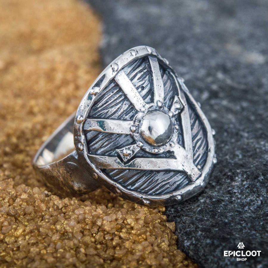 925 silver Lagertha's Shield Ring