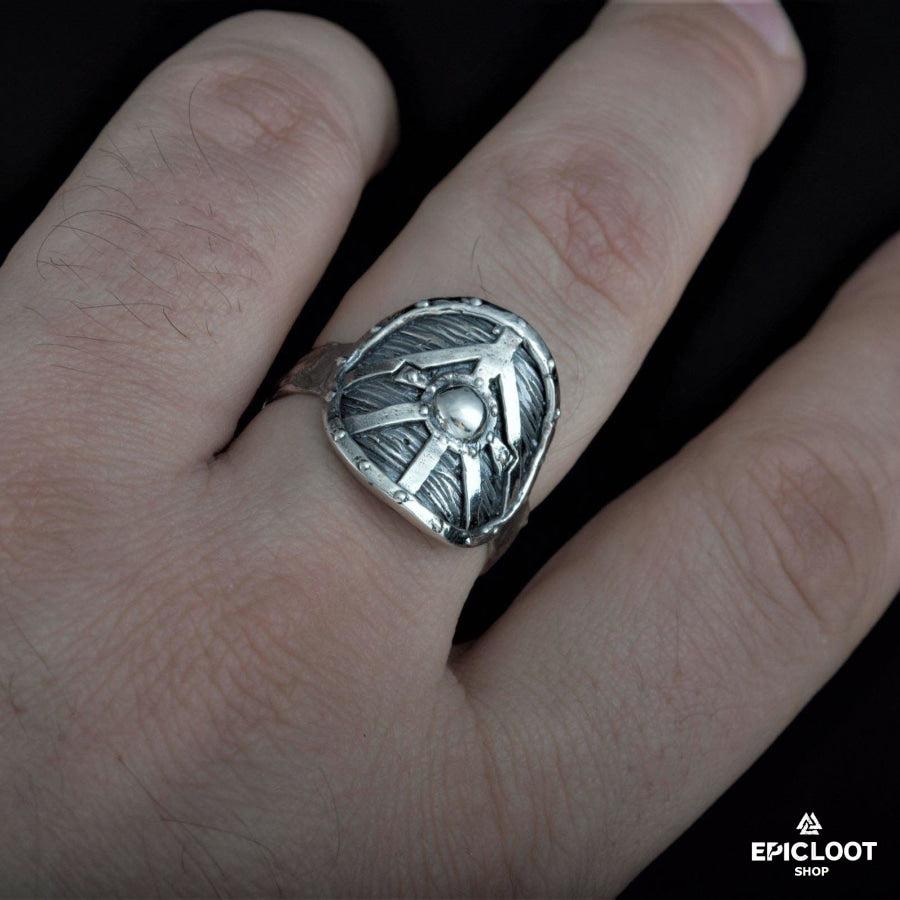 925 silver Lagertha's Shield Ring