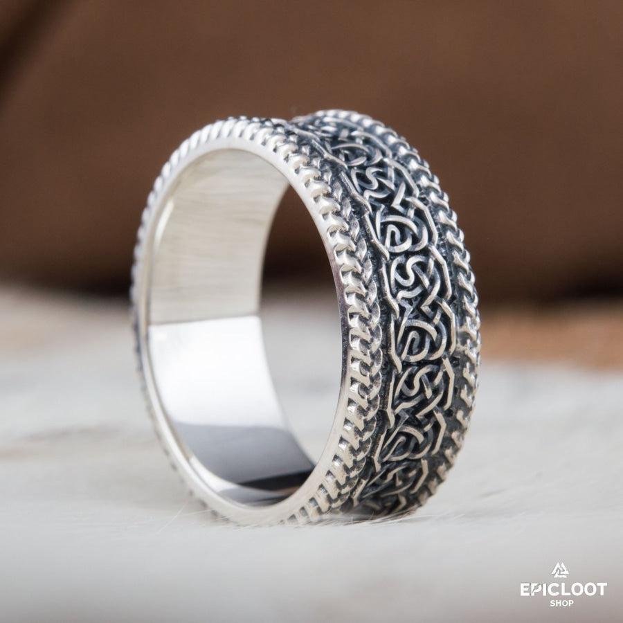 925 silver Norse Ornament Ring