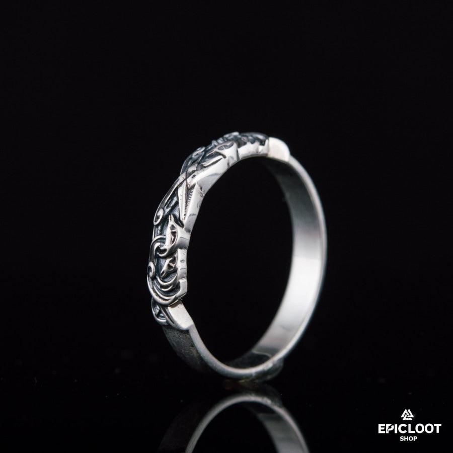 925 silver Norse Ornament Ring