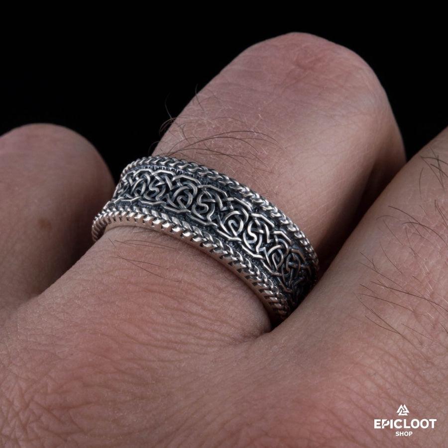 925 silver Norse Ornament Ring