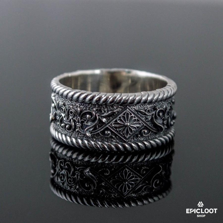 925 silver Norse Ornament Ring