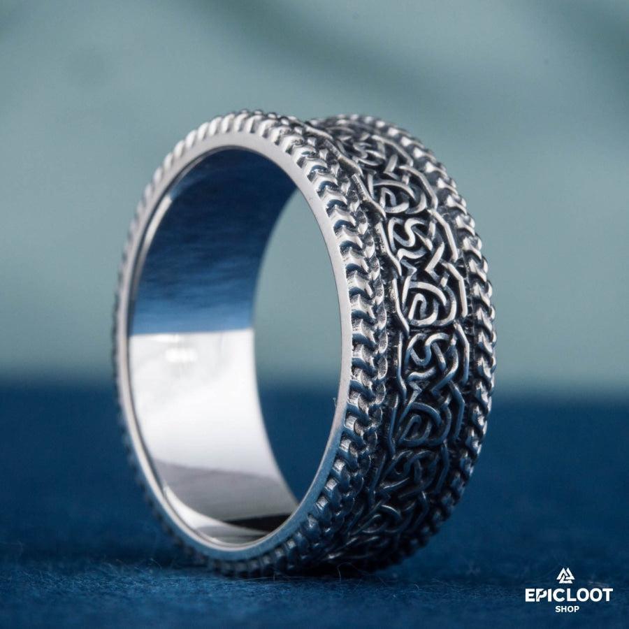 925 silver Norse Ornament Ring