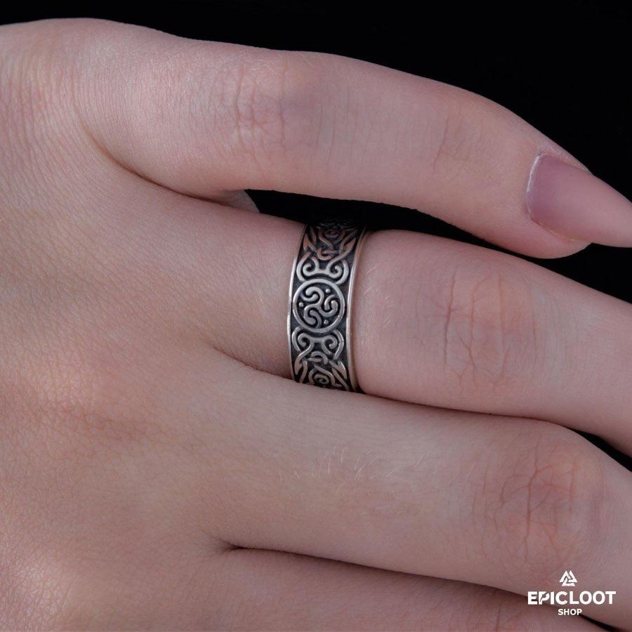 925 silver Norse Ornament Ring