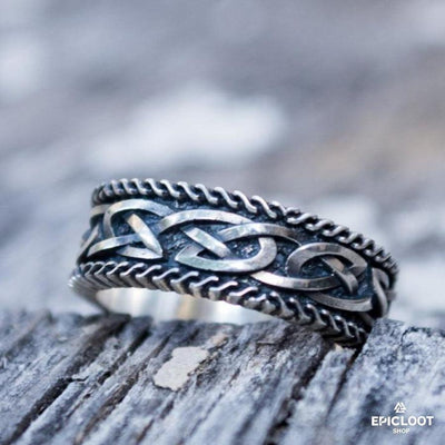 925 silver Norse Ornament Viking Ring