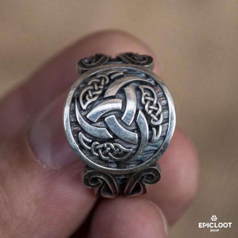 925 silver Odin Horn Ring Nordic Ring