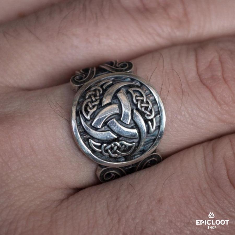 925 silver Odin Horn Ring Nordic Ring