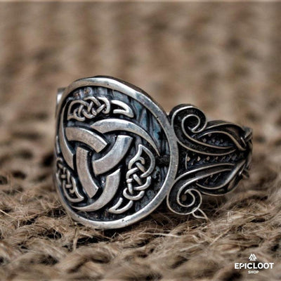 925 silver Odin Horn Ring Nordic Ring