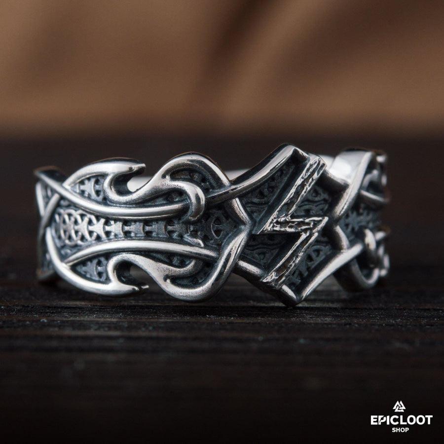 925 silver Ring with Sowelu Rune